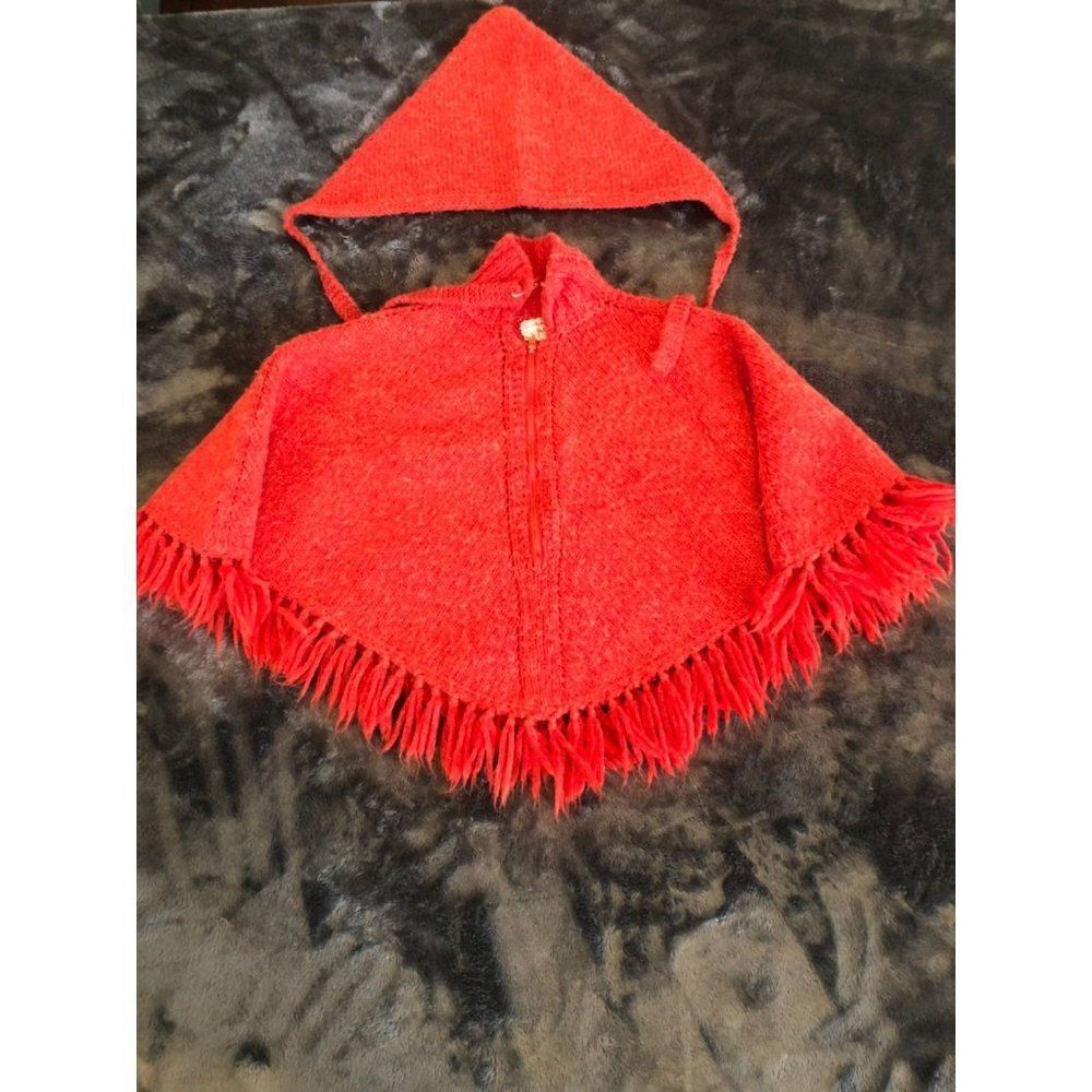 Handmade shawl poncho girls 2t